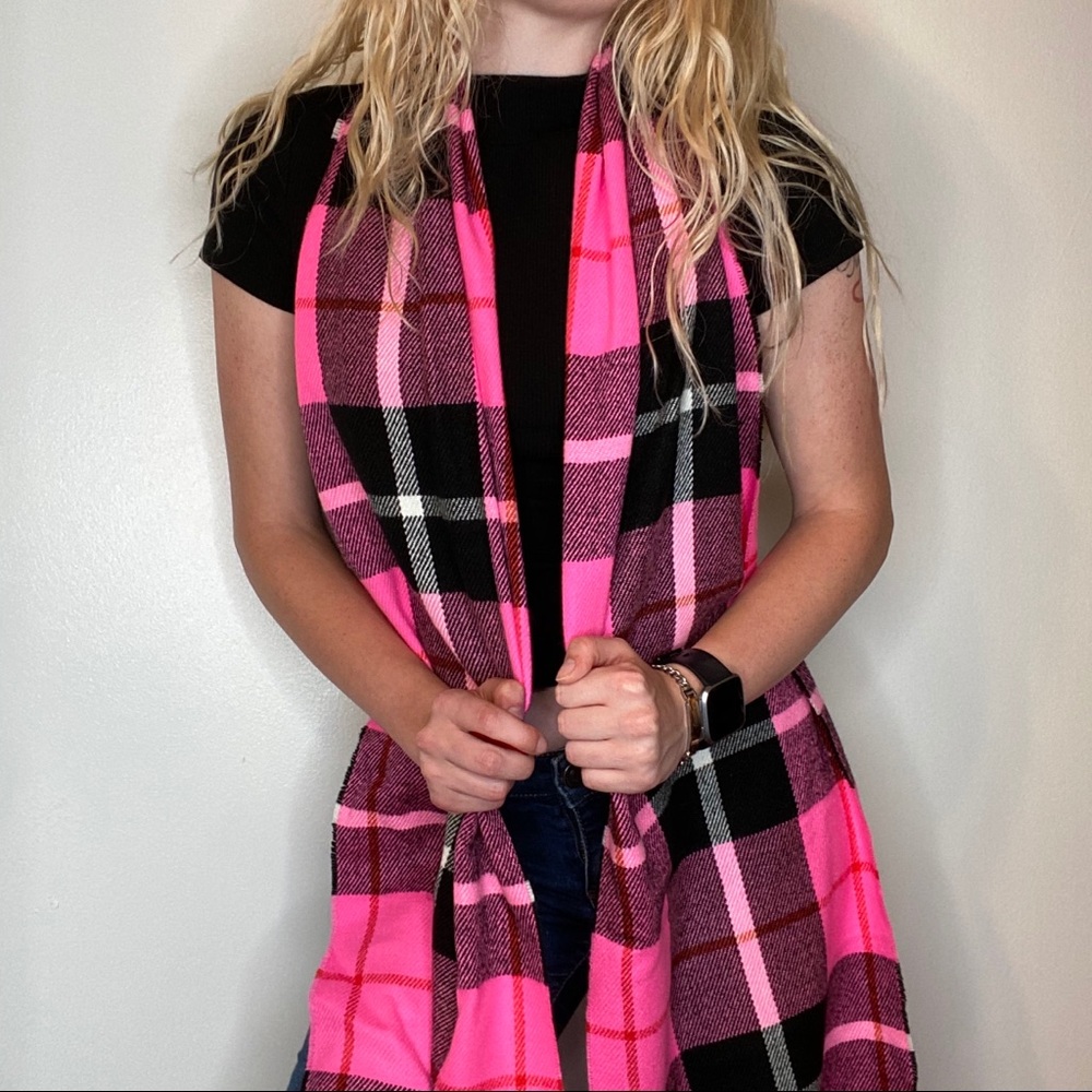 Victoria’s Secret Hot Pink Blanket Scarf